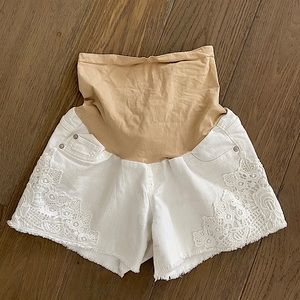 Indigo Blue Maternity Shorts